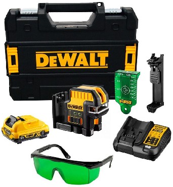 Laser krzyowy DeWalt DCE0825D1G - akumulator 12V/2.0Ah