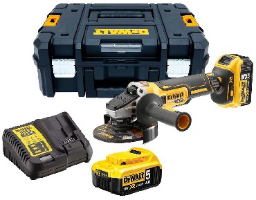 Akumulatorowa szlifierka ktowa DeWalt DCG405P2 BRUSHLESS - 2 akumulatory 18V/5.0Ah