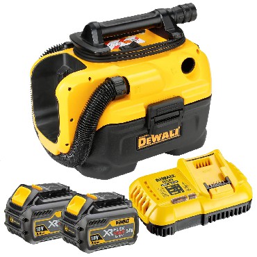 Odkurzacz sieciowo-akumulatorowy DeWalt DCV584LT2 XR FLEXVOLT - 2 akumulatory 18V/54V/6.0Ah