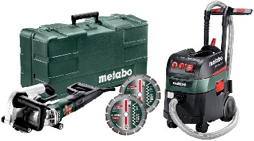 Bruzdownica Metabo MFE 40 + odkurzacz uniwersalny ASR 35 L ACP + 2 diamentowe tarcze tnce