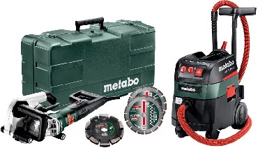 Bruzdownica Metabo MFE 40 + odkurzacz uniwersalny ASR 35 M ACP + 2 diamentowe tarcze tnce + tarcza frezujca