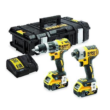 Zestaw narzdzi akumulatorowych DeWalt DCK2500P2B BRUSHLESS XR TOUGH SYSTEM Tool Connect/Bluetooth - 2 akumulatory 18V/5.0Ah