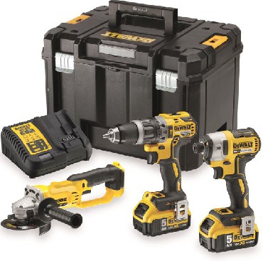 ZESTAW 18V DeWalt DCK383P2T - 2 akumulatory 18V/5.0Ah