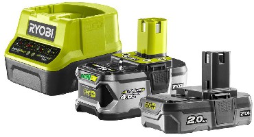 Zestaw startowy Ryobi RC18120-242 adowarka + 2 akumulatory 18V 1x2.0Ah 1x4.0Ah