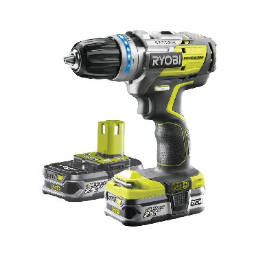 Akumulatorowa wiertarko-wkrtarka udarowa Ryobi R18PDBL-225S BRUSHLESS