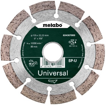 Diamentowa tarcza tnca Metabo Universal SP-U 125x22.23