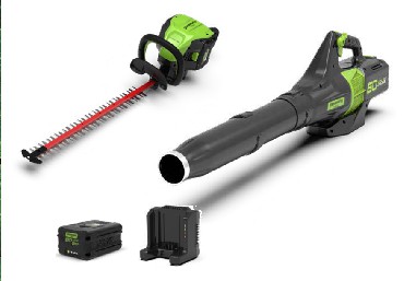Akumulatorowa dmuchawa do lici Greenworks 60V ZESTAW - DMUCHAWA + NOYCE DO YWOPOTU (4Ah + adowarka)
