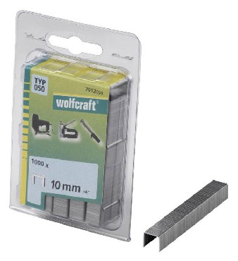 Zszywki Wolfcraft 050/10 - twarda stal - 1000 szt.