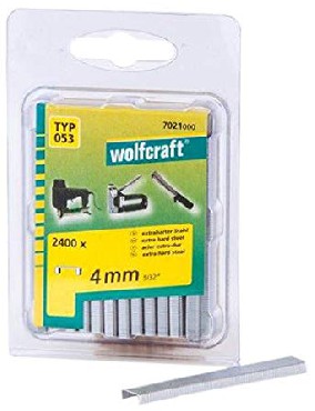 Zszywki Wolfcraft 053/4 - bardzo twarda stal - 2400 szt.