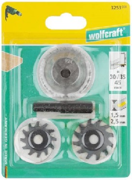 Osprzt do frezarek Wolfcraft Uniwersalny zestaw frezw szczelinowych WS (chwyt 8 mm) 3 sztuki