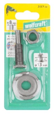 Trzpie mocujcy Wolfcraft Trzpie mocujcy do tarcz szlifierskich i polerskich 13 mm