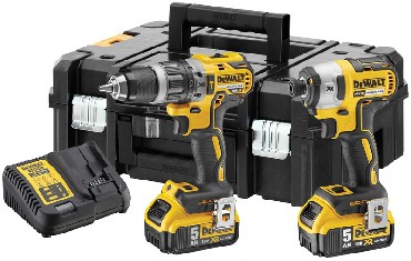 ZESTAW 18V DeWalt DCK266P2T BRUSHLESS - 2 akumulatory 18V/5.0Ah