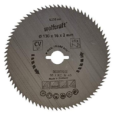 Pia tarczowa Wolfcraft 130/16 mm CV - dokadne cicia