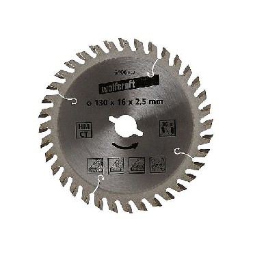 Pia tarczowa Wolfcraft 130/16 mm HM - dokadne i czyste cicia
