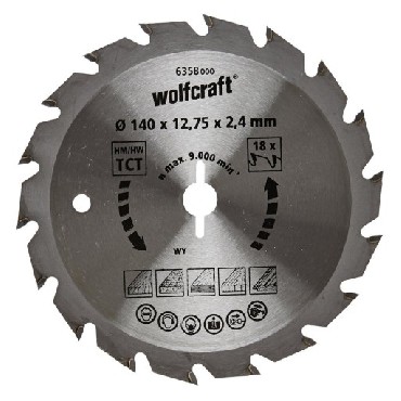 Pia tarczowa Wolfcraft 140/12.75 mm HM - szybkie i precyzyjne cicia