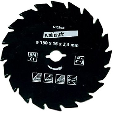 Pia tarczowa Wolfcraft 150/16 mm HM - szybkie i precyzyjne cicia