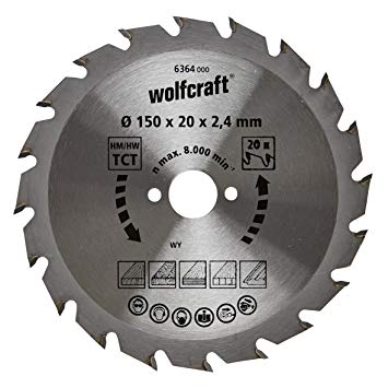 Pia tarczowa Wolfcraft 150/20 mm HM - szybkie i precyzyjne cicia