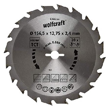 Pia tarczowa Wolfcraft 156/12.75 mm HM - szybkie i precyzyjne cicia