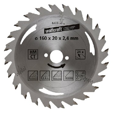 Pia tarczowa Wolfcraft 160/20 mm HM - proste i szybkie cicia