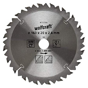 Pia tarczowa Wolfcraft 160/20 mm HM - szybkie i dokadne cicia