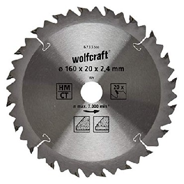 Pia tarczowa Wolfcraft 160/20 mm HM - szybkie i dokadne cicia