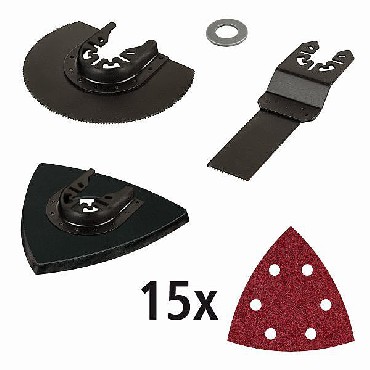 Osprzt do narzdzia wielofunkcyjnego Wolfcraft Zestaw PRO do drewna