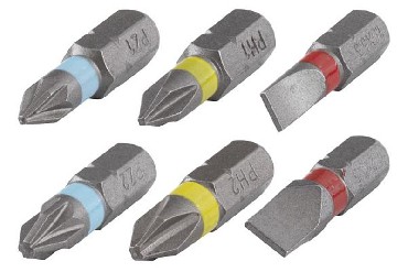 Zestaw bitw Wolfcraft PH/PZ/paskie - 6 cz.
