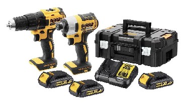 Zestaw narzdzi akumulatorowych DeWalt DCK2060S3T BRUSHLESS XR - 3 akumulatory 18V/1.5Ah