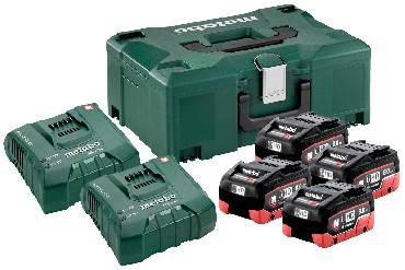 Akumulator Metabo 4 akumulatory LiHD 18V/8.0Ah + 2 adowarki ASC Ultra + MetaLoc