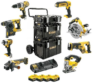 ZESTAW 18V DeWalt DCK854P4 Tough System - 4 akumulatory 18V/5.0Ah