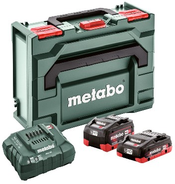 Zestaw startowy Metabo 2 akumulatory LiHD 18V 1x4.0Ah 1x5.5Ah + adowarka ASC 55 + metaBOX