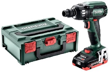 Akumulatorowy klucz udarowy Metabo SSW 18 LTX 400 BL + 2 akumulatory LiHD 18V/4.0Ah