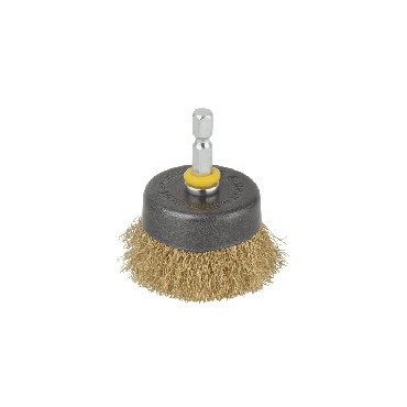 Szczotka doczoowa Wolfcraft 50 mm - drut mosiny / 6-kt