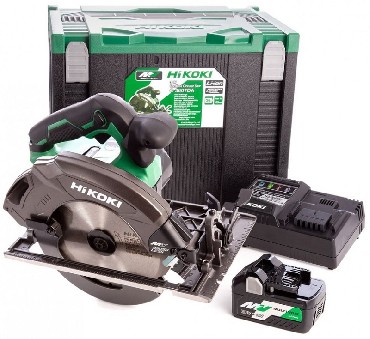 Akumulatorowa pilarka tarczowa rczna HiKOKI (dawniej Hitachi) C3607DA WRZ BRUSHLESS - 2 akumulatory MultiVolt 18-36V/5.0-2.5Ah
