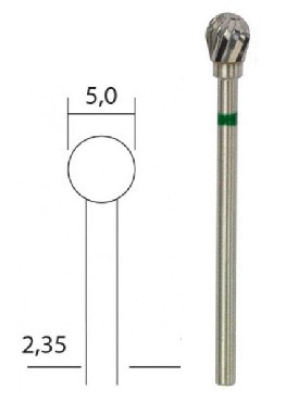 Frez Proxxon Kula z wglika wolframu 5 mm