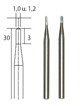 Osprzt do frezarek Proxxon Frez z wglika wolframu - 1.0-1.2 mm