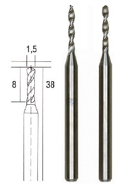 Wierto Proxxon Z wglika wolframu - 1.5 mm