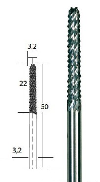 Osprzt do frezarek Proxxon Frez zdzierak 3.2 mm FEX