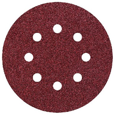 Papiery cierne Wolfcraft 125 mm - gr. 40/60/80/120/180 perforowany 10 szt.