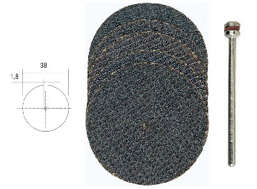 Tarcza tnca Proxxon Ze splotem - 38 mm - 5 szt + trzpie