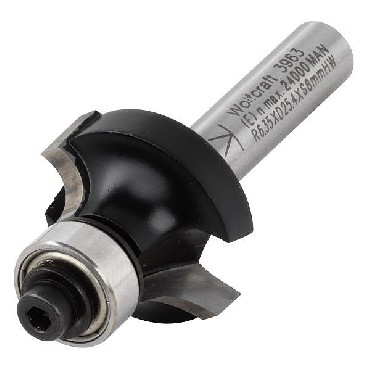 Osprzt do frezarek Wolfcraft Frez promieniowy 25.4 mm / HM / trzpie 6 mm