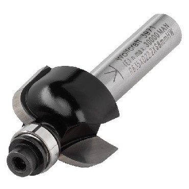 Osprzt do frezarek Wolfcraft Frez promieniowy p wypuky 22.2 mm / HM / trzpie 8 mm