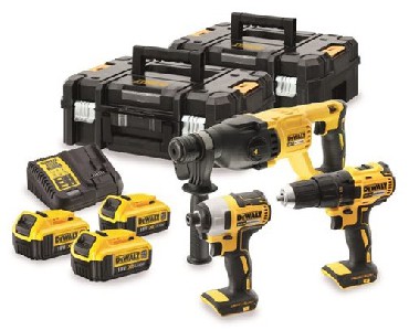 Zestaw narzdzi akumulatorowych DeWalt DCK372M3T BRUSHLESS XR - 3 akumulatory 18V/4.0Ah