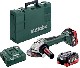 Akumulatorowa szlifierka ktowa Metabo WPB 18 LTX BL 125 Quick + 2 akumulatory LiHD 18V/8.0Ah