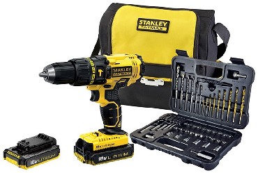Akumulatorowa wiertarko-wkrtarka udarowa Stanley FatMax FMCK626D2SA - 2 akumulatory 18V/2.0Ah