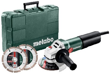 Szlifierka ktowa Metabo WEQ 1400-125 w walizce + 2 tarcze diamentowe 125 mm