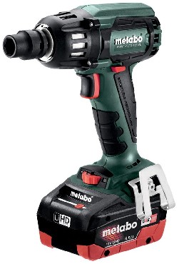 Akumulatorowy klucz udarowy Metabo SSW 18 LTX 400 BL + 2 akumulatory LiHD 18V/5.5Ah