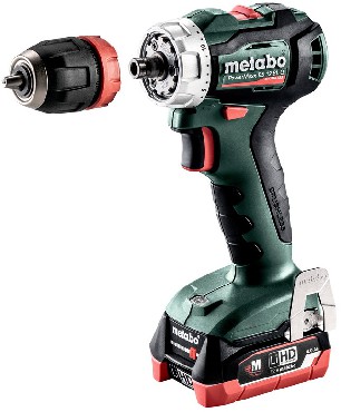 Akumulatorowa wiertarko-wkrtarka Metabo PowerMaxx BS 12 BL Q + 2 akumulatory LiHD 12V/4.0Ah