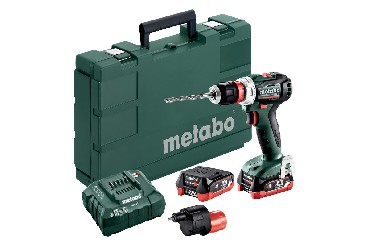 Akumulatorowa wiertarko-wkrtarka Metabo PowerMaxx BS 12 BL Q Pro + 2 akumulatory LiHD 12V/4.0Ah + nasadka mimorodowa