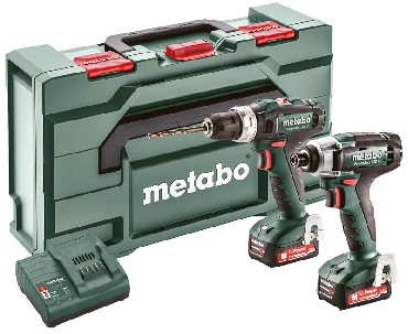 ZESTAW 12V Metabo Combo Set 2.7.2 12V - 2 akumulatory 12V/2.0Ah + metaBOX